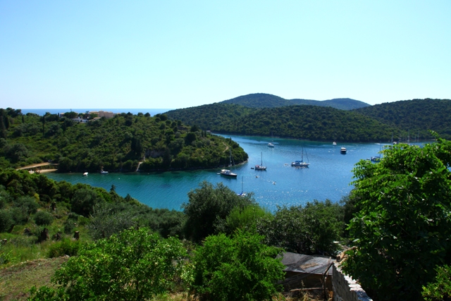  View from the backyard over Ionian islands